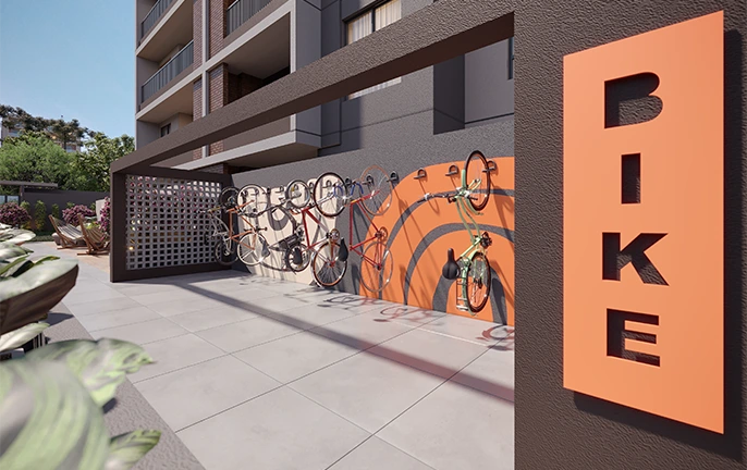 New South Áreas Comuns - Bicicletário